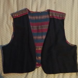Handsewn cropped vest